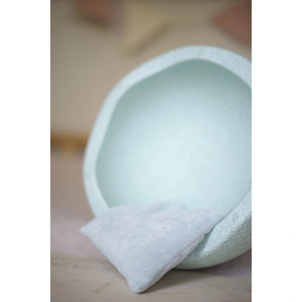 Sensorisches Kirschkernkissen - mintgrün pastell