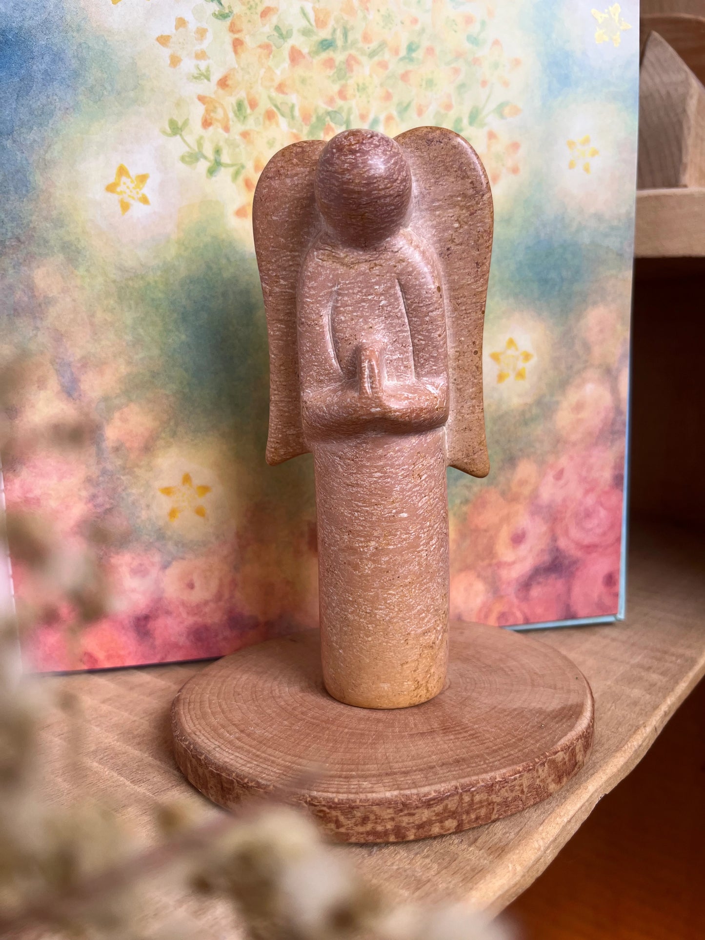 Engel mittelgroß - Speckstein