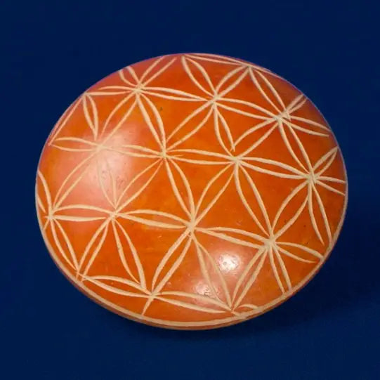 Handschmeichler Lebensblume orange - Speckstein