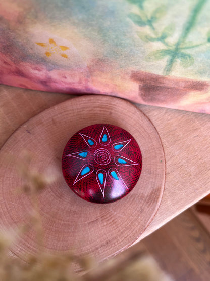 Handschmeichler Blumendesign - Speckstein