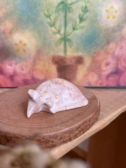 Mini-Katze liegend - Speckstein