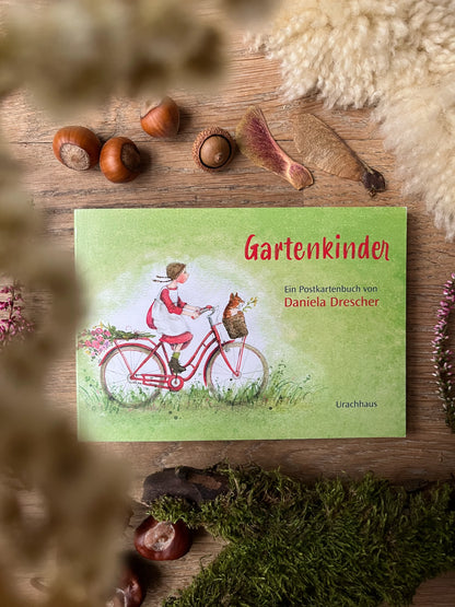 Postkartenbuch Gartenkinder