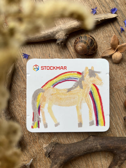 Stockmar Wachsmalstifte "Regenbogen" 6er Set +2 Blöcke