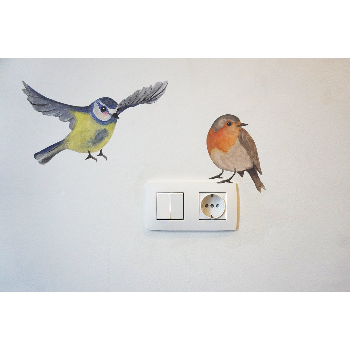 Wandtattoo Rotkehlchen