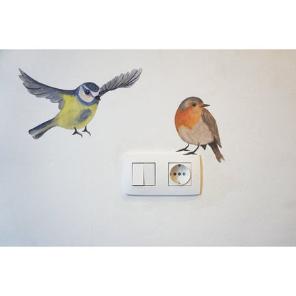 Wandtattoo Blaumeise