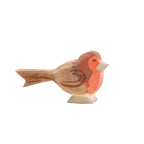 Ostheimer Rotkehlchen, Holzfigur mit roter Brust