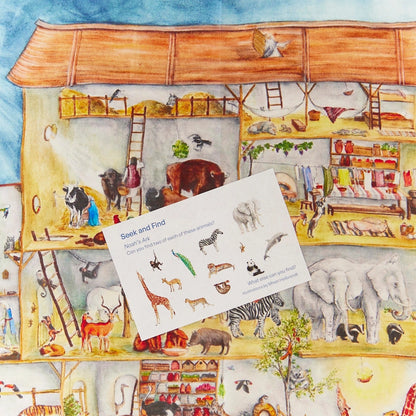 Spieltuch aus Seide - Arche Noah