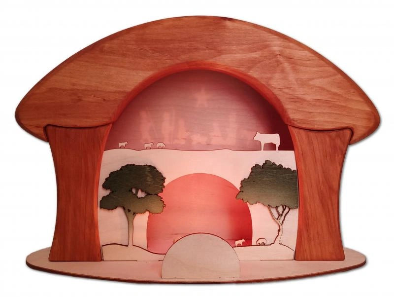 Holzfigur Schattenkrippe2 von Decor Spielzeug, Foto