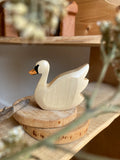 Holzfigur Schwan von HolzWald, weiß