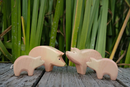 HolzWald Schwein Rüssel unten