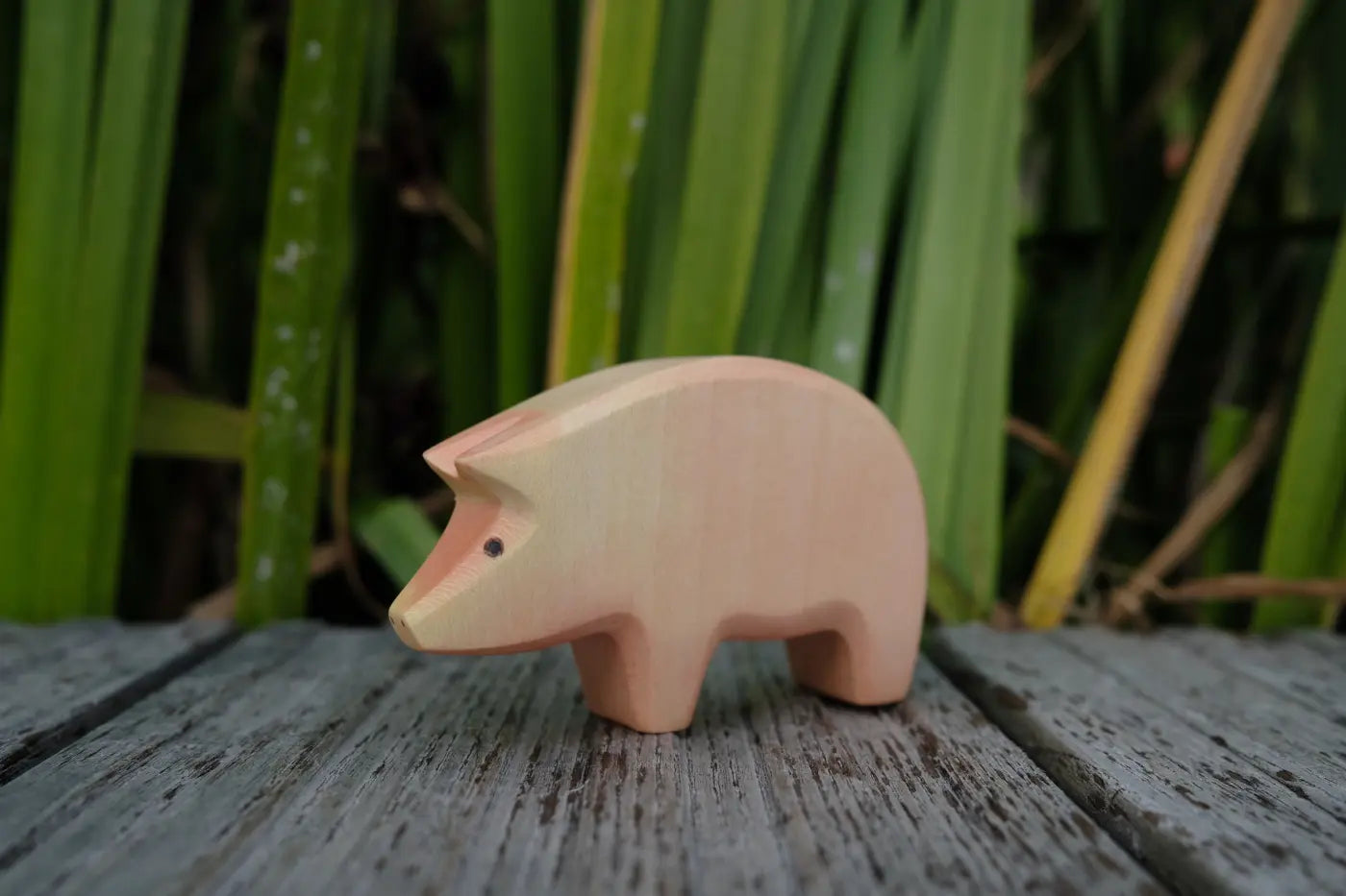 HolzWald Schwein Rüssel unten
