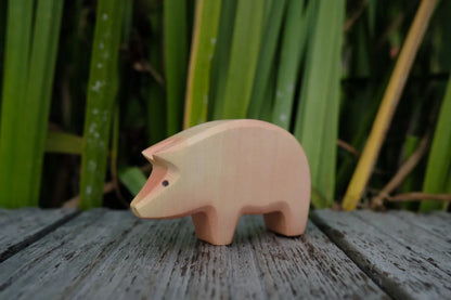 HolzWald Schwein Rüssel unten