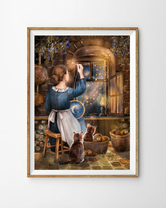 Die Näherin der Sterne - A4 Print