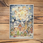 Sellmer Liedadventskalender A4 auf einem Holztisch