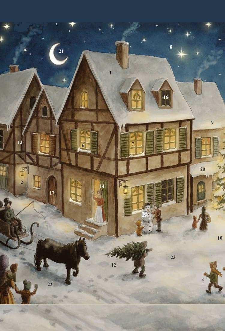 Adventskalender Weihnachtsabend im Dorf von Sellmer, Ausschnitt
