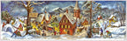 Panorama-Adventskalender Kleines Dorf im Winter von Sellmer