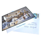 Postkarten-Adventskalender An der Brücke von Sellmer mit Briefumschlag