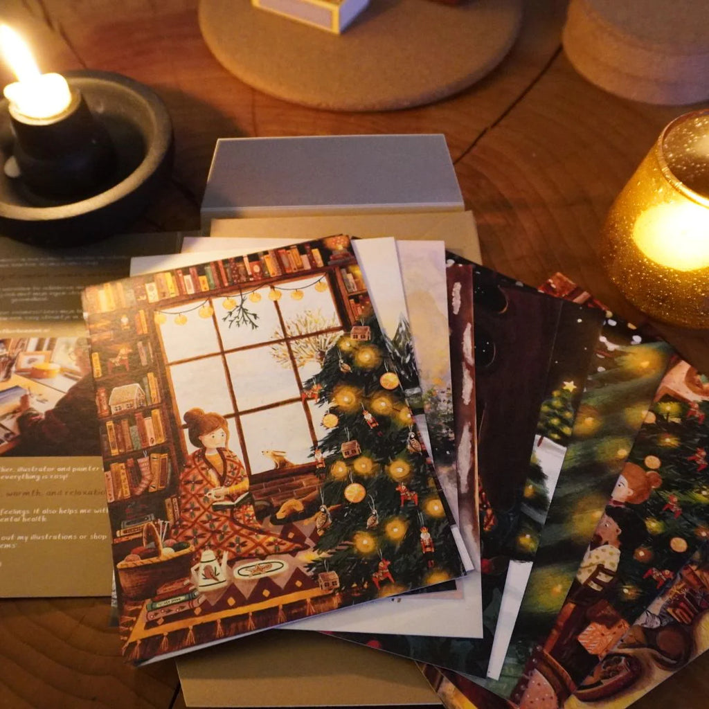 Weihnachtskarten 10er-Set mit Umschlägen von Esther Bennink, Ansicht 2