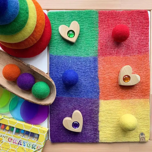 Filz - Spielmatte - Farbe sortieren