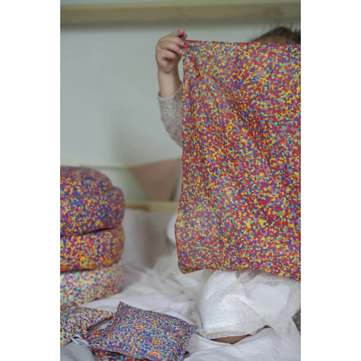 Spieltuch Baumwolle confetti 75x75