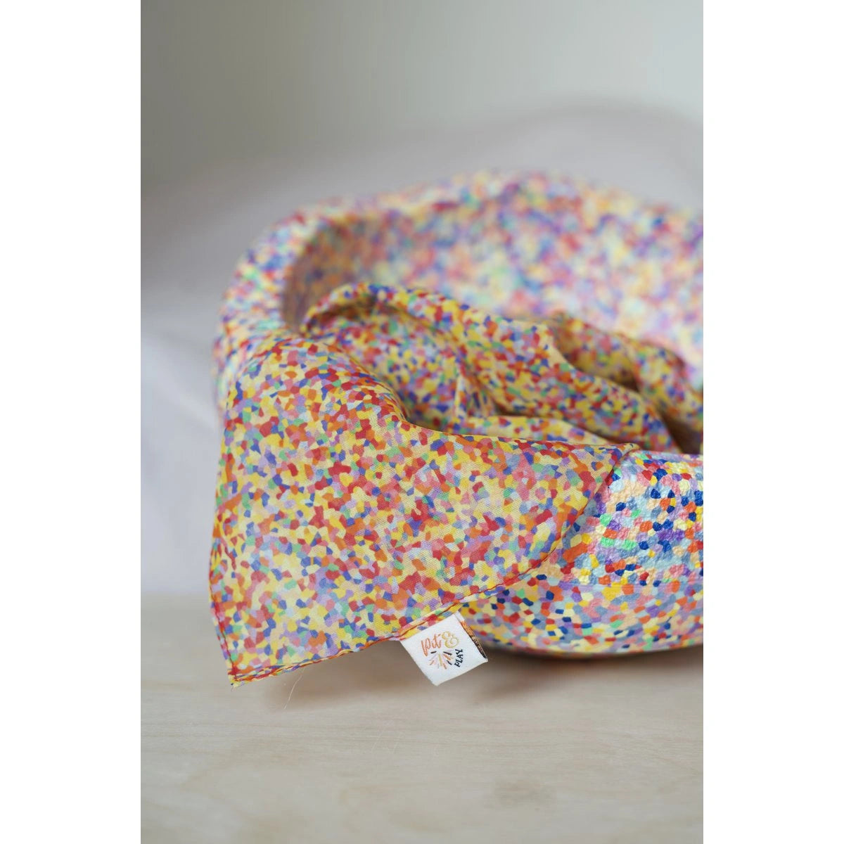 Spieltuch Baumwolle super confetti 75x75