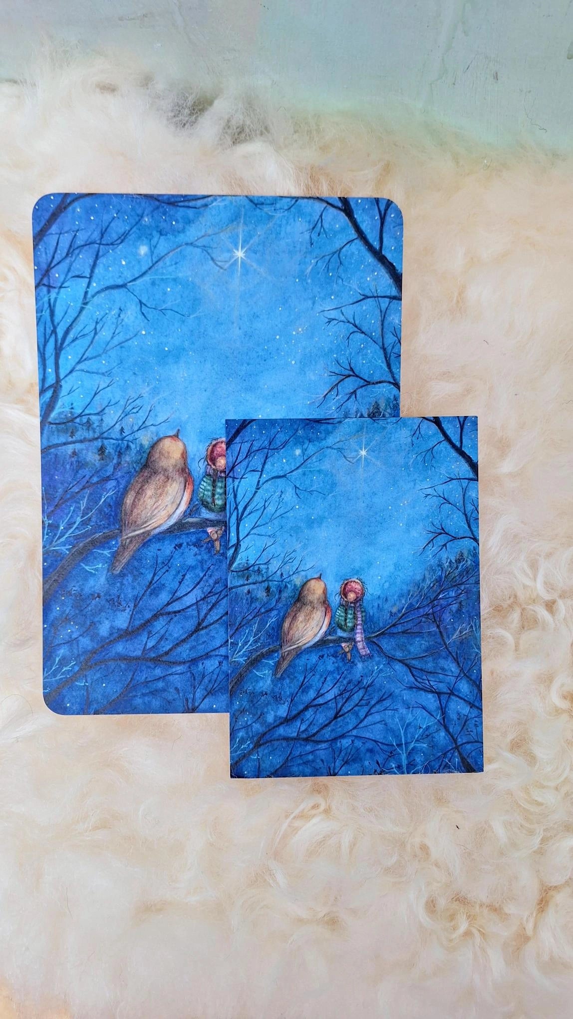Kunstdruck Sternenfunkeln von Anne Gies A5, Ansicht 2