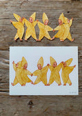Bastelbogen Gelbe Sternenkinder von Tall Hat Tales
