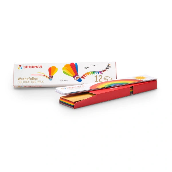 Stockmar Wachsfolien 12 Farben 200 x 40 mm