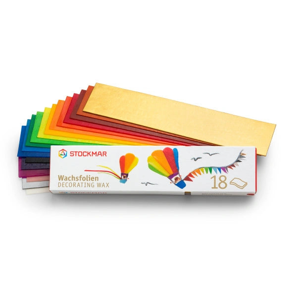 Stockmar Wachsfolien 18 Farben 200 x 40 mm