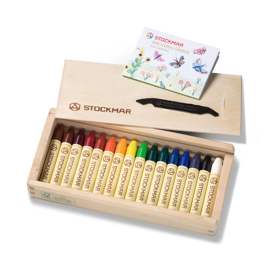 Stockmar Holzkassette 16 Wachsmalstifte