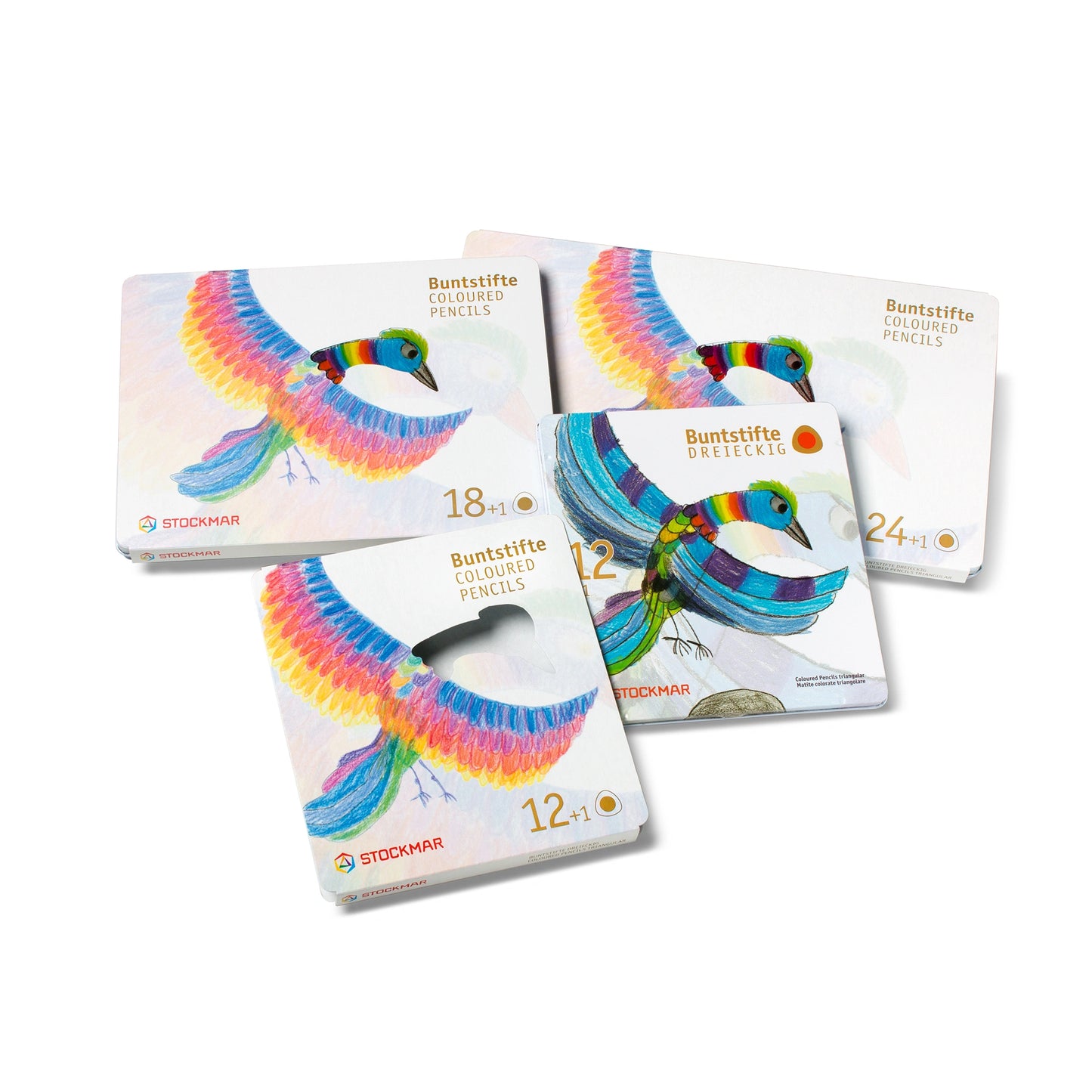Stockmar Buntstifte - Sortiment 3-eckig 12 Farben + 1 Bleistift