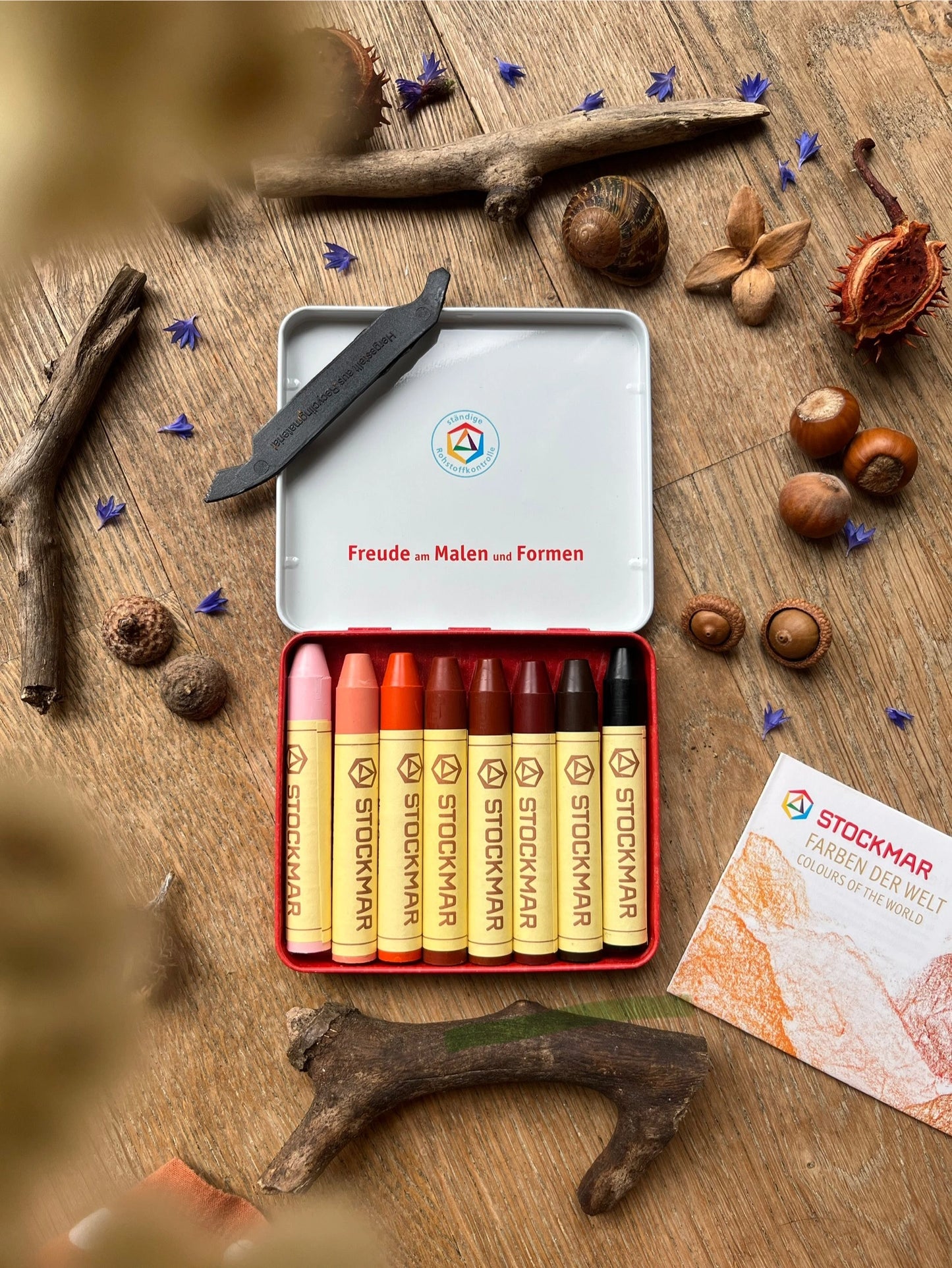 Stockmar 8 Stifte - Farben der Welt im Blechetui