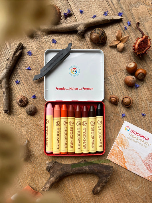 Stockmar 8 Stifte - Farben der Welt im Blechetui