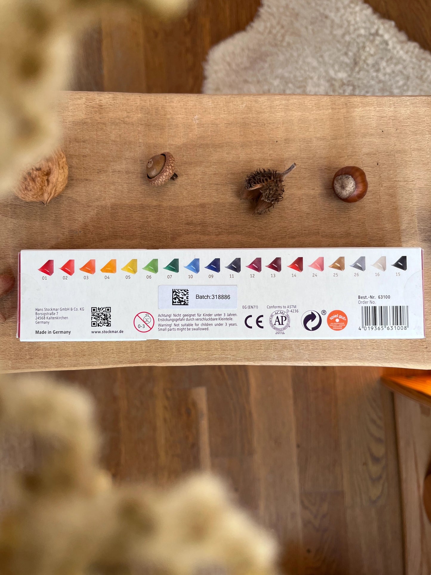 Stockmar Wachsfolien 18 Farben 200x40mm