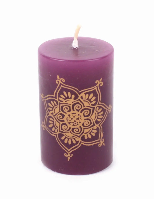 Stumpenkerze "Mandala"