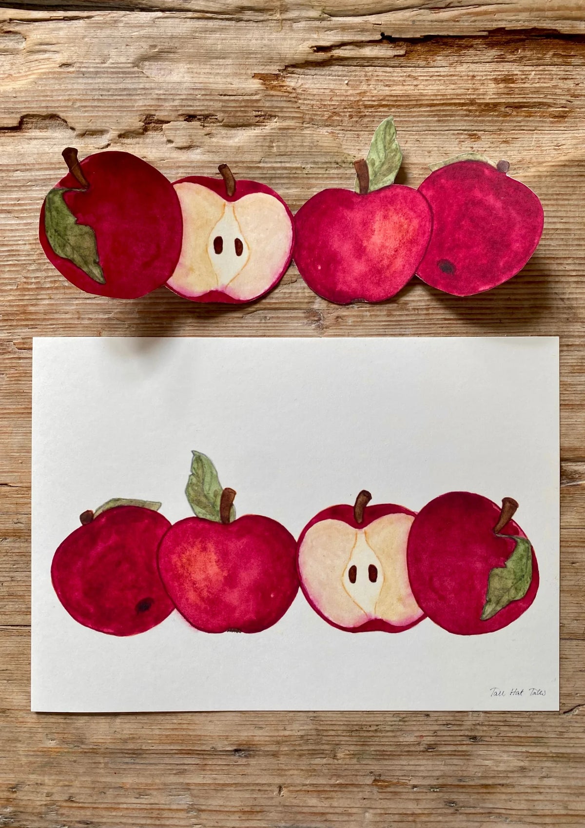 Bastelbogen Äpfel aus dem Garten von Tall Hat Tales
