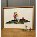 Poster Krokodil mit Luftballons von Tall Hat Tales A3