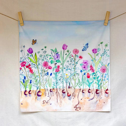 Blumen-Spieltuch – In voller Blüte