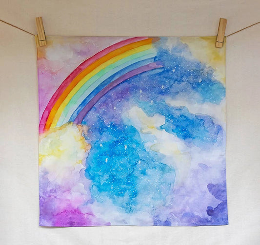 Regenbogen-Spieltuch – Magischer Himmel