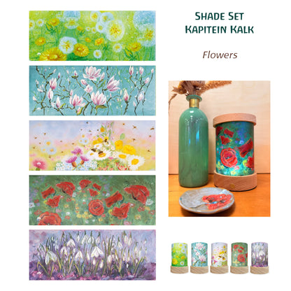 Lichtkarten-Set - Kapitein Kalk - Blumen