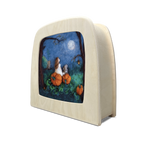 Toverlux Motiv Mütterchen Mond von Het Wol Feetje in der magischen Lampe, in der Lampe von der Seite