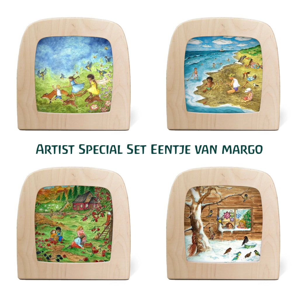 Toverlux 4er Motiv-Set Jahreszeiten von Eentje van Margo: Vier Motive von Eentje van Margo für die vier Jahreszeiten