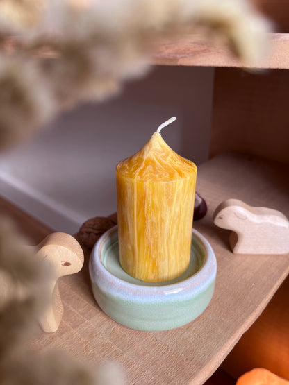 Kerzenteller klein, türkis