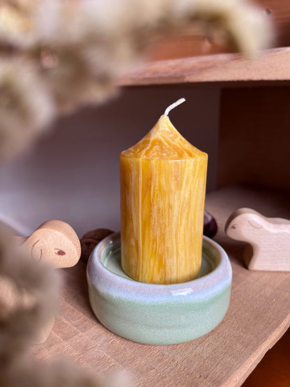 Kerzenteller klein, türkis