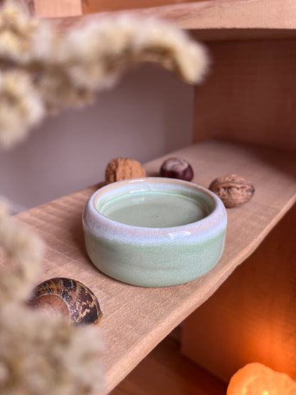 Kerzenteller klein, türkis