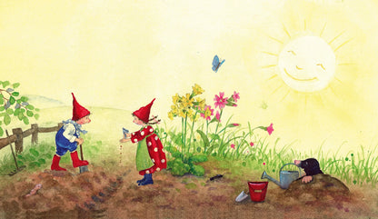 Daniela Drescher - Pippa und Pelle im Garten