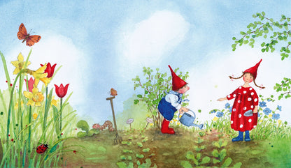 Daniela Drescher - Pippa und Pelle im Garten