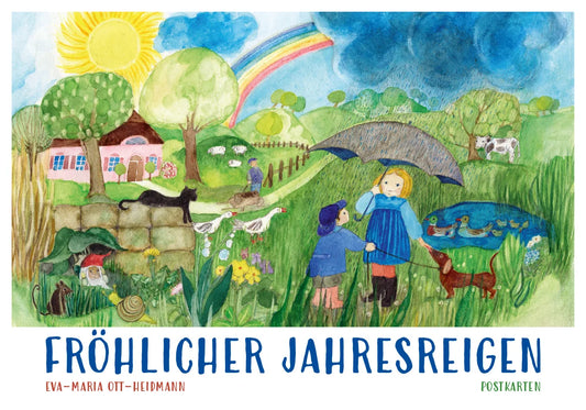 Postkartenbuch - Fröhlicher Jahresreigen