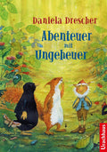 Urachhaus Kinderbuch Abenteuer mit Ungeheuer von Daniela Drescher, Cover mit Maulwurf, Eichhörnchen und Wichtel im Wald