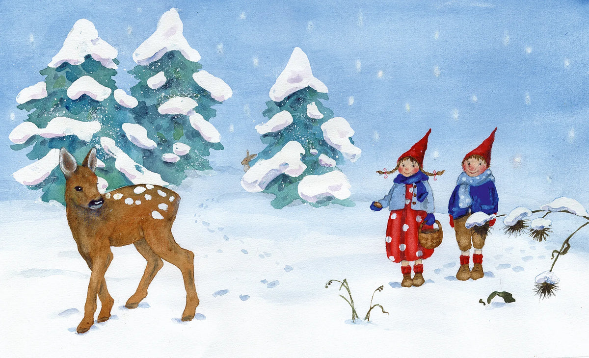Pippa und Pelle im Schnee von Daniela Drescher, Blick ins Buch